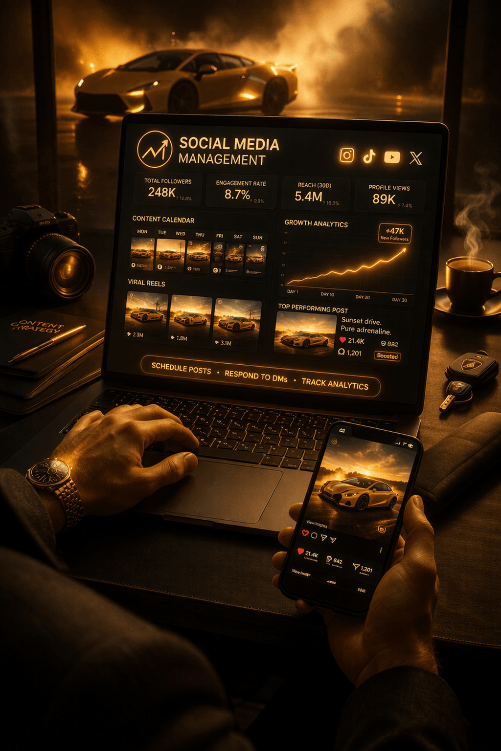 Elite Media service performance visual